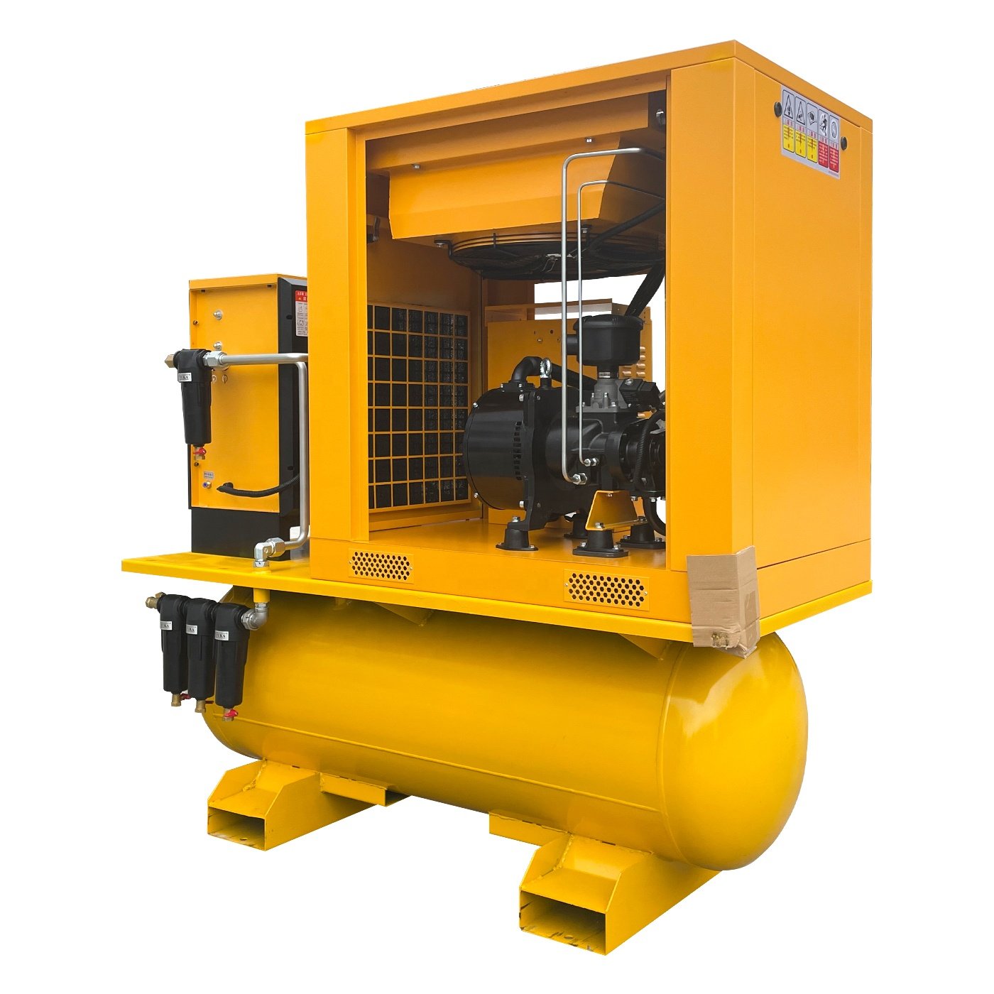 Industrial 7.5kw 15kw 22kw High Efficiency Silent Electric Combined Compresor De Aire air Compressors with air Dryer and tank