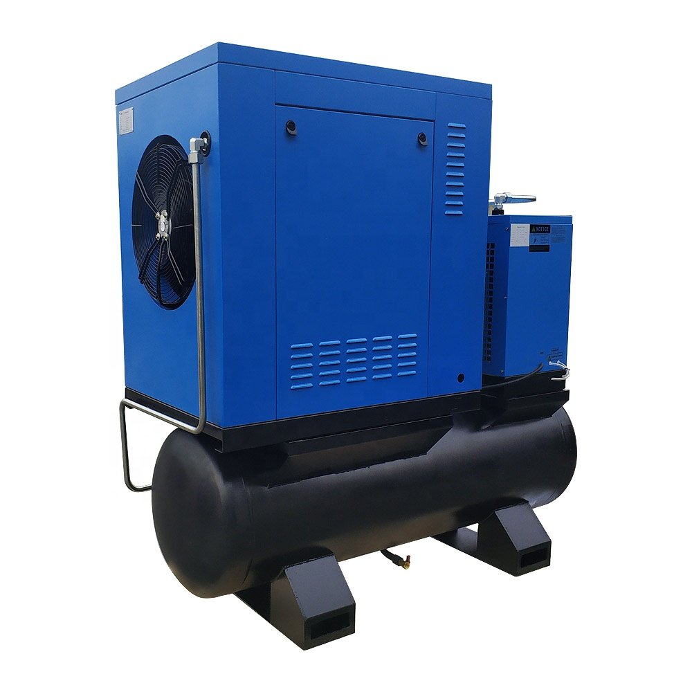 15KW/20HP VFD 16 bar Gauge Pressure Screw Air Compressor for Fiber Laser Cutting Machine Assisted by Air Compressor