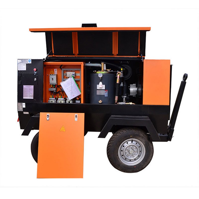 High-accuracy Portable Screw Engine Diesel Compressor Mining 7 Bar 8 Bar 10 Bar Mine Compressor Screw Air Compressor Gasoline