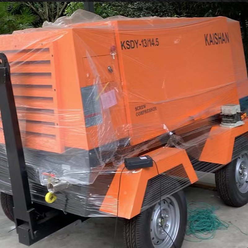 High-accuracy Portable Screw Engine Diesel Compressor Mining 7 Bar 8 Bar 10 Bar Mine Compressor Screw Air Compressor Gasoline
