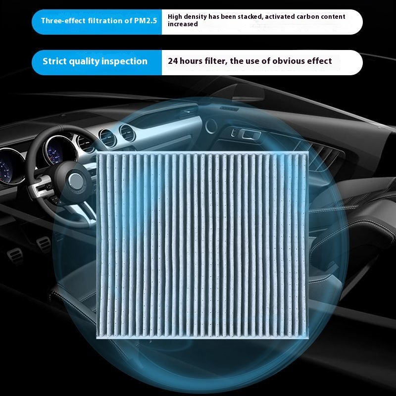 Customized Multi-Effect Activated Carbon Cabin Filter for Car Air Conditioning Anti-Smog PM2.5 Air Grids Filter