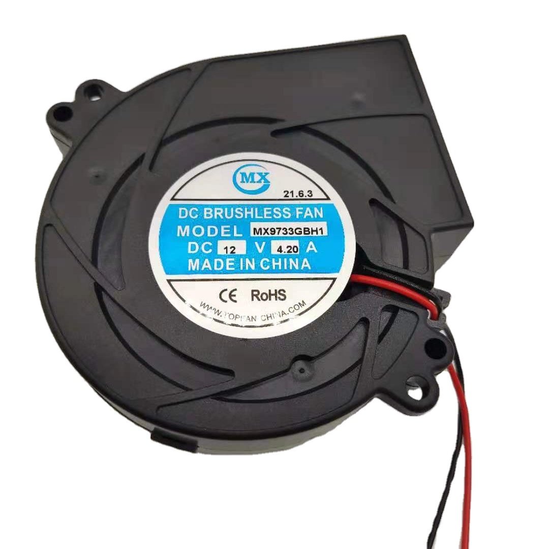 Centrifugal Fan Blower 9733 Brushless Motor Radial Air Blower USB 5v 12v 24v DC Cooling Low Noise Turbo Fan Hydroponic