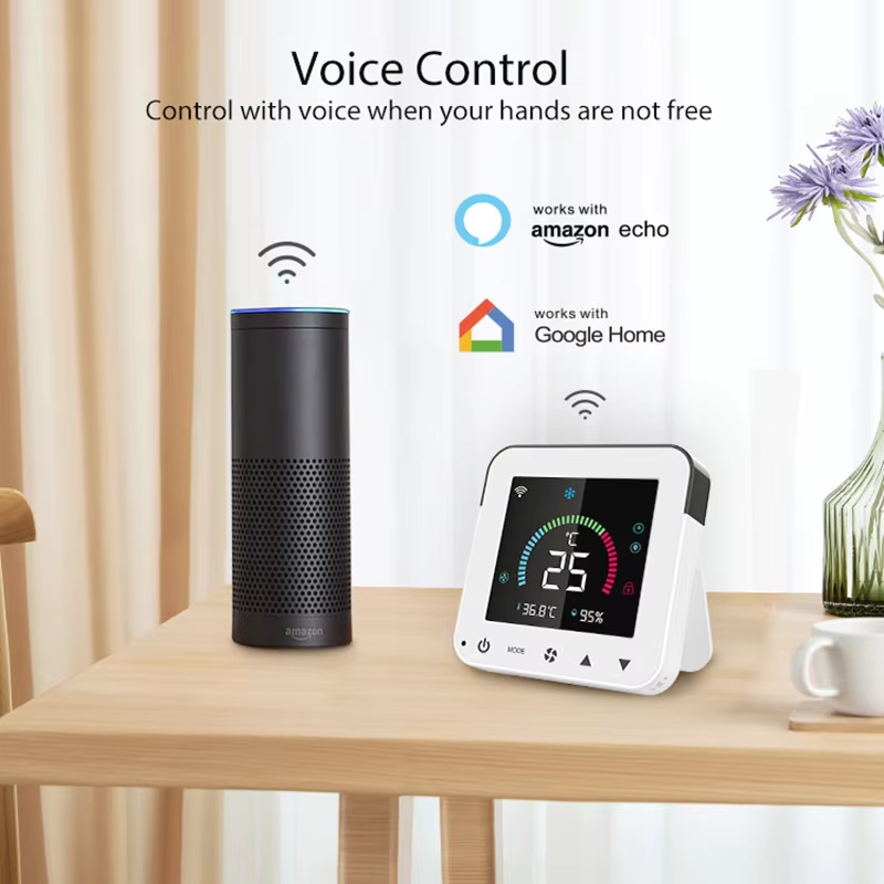 Tuya WiFi Smart Air Conditioner Controller Temperature Humidity Air Controller LCD Touch Screen Smart Home for Google Home Alexa