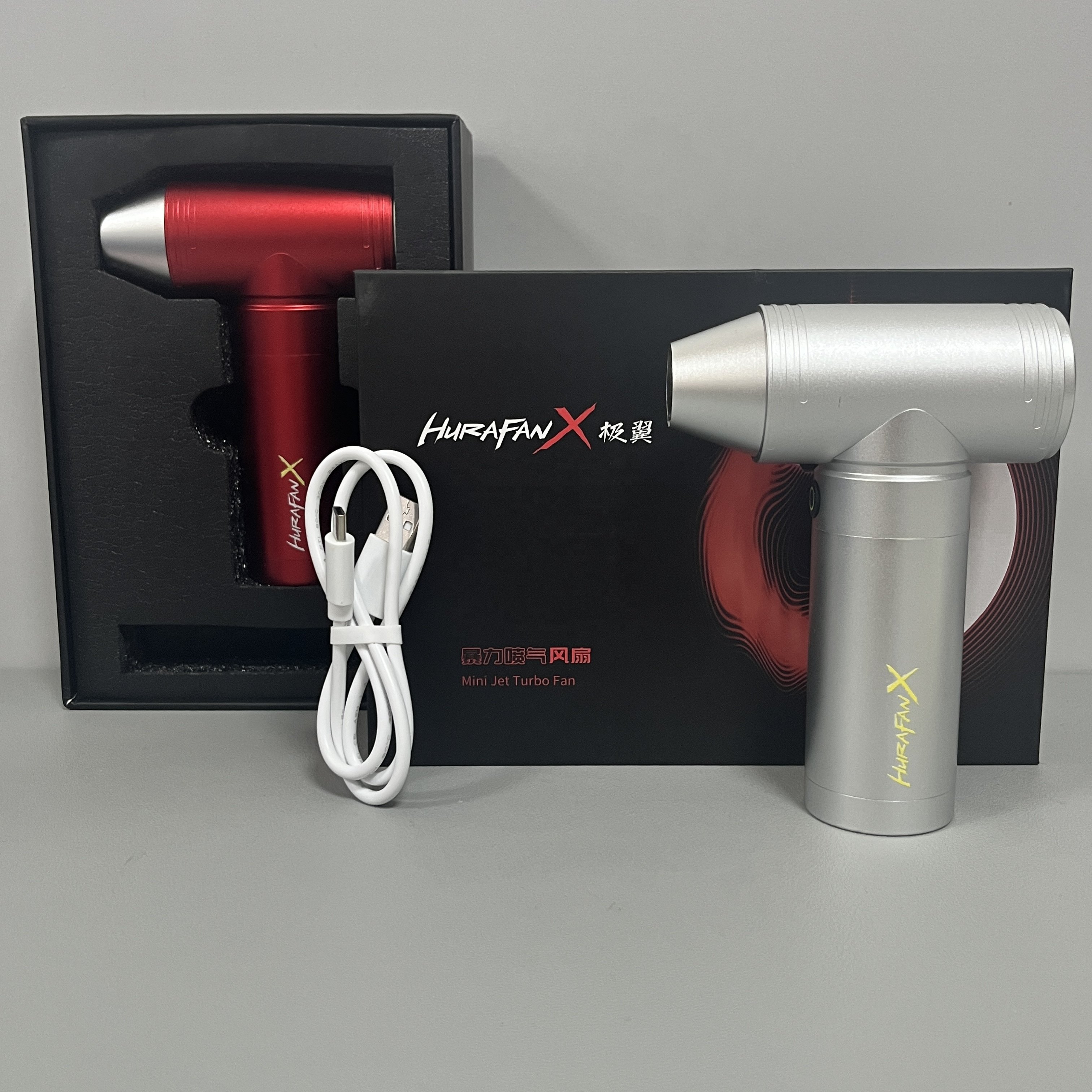 Pocket-Sized Handheld Blower Mini Turbo Jet Fan Handheld Blower with Battery Power for DIY Fire Emergencies
