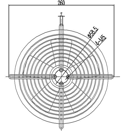 Low Noise 8 Inch 220V Ac Motor air Conditioner Condenser Axial Flow Fan