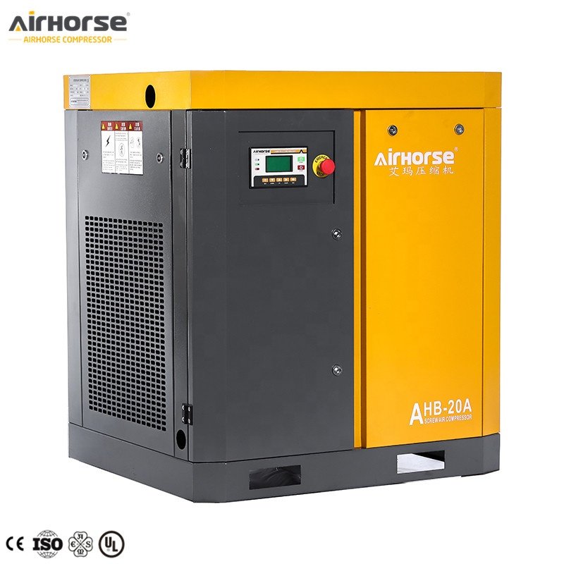 AirHorse 20HP 15 KW 8 bar Screw Air Compressor Industrial Air Compressor 15KW 20 HP 10 bar Stationary Screw Air Compressor