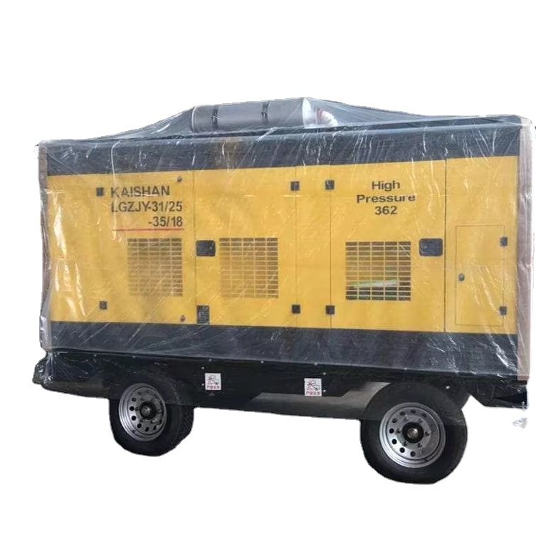 KAISHAN BRAND 700HP Engine Mobile Screw Air Compressor LGCY-33/35 for Mining
