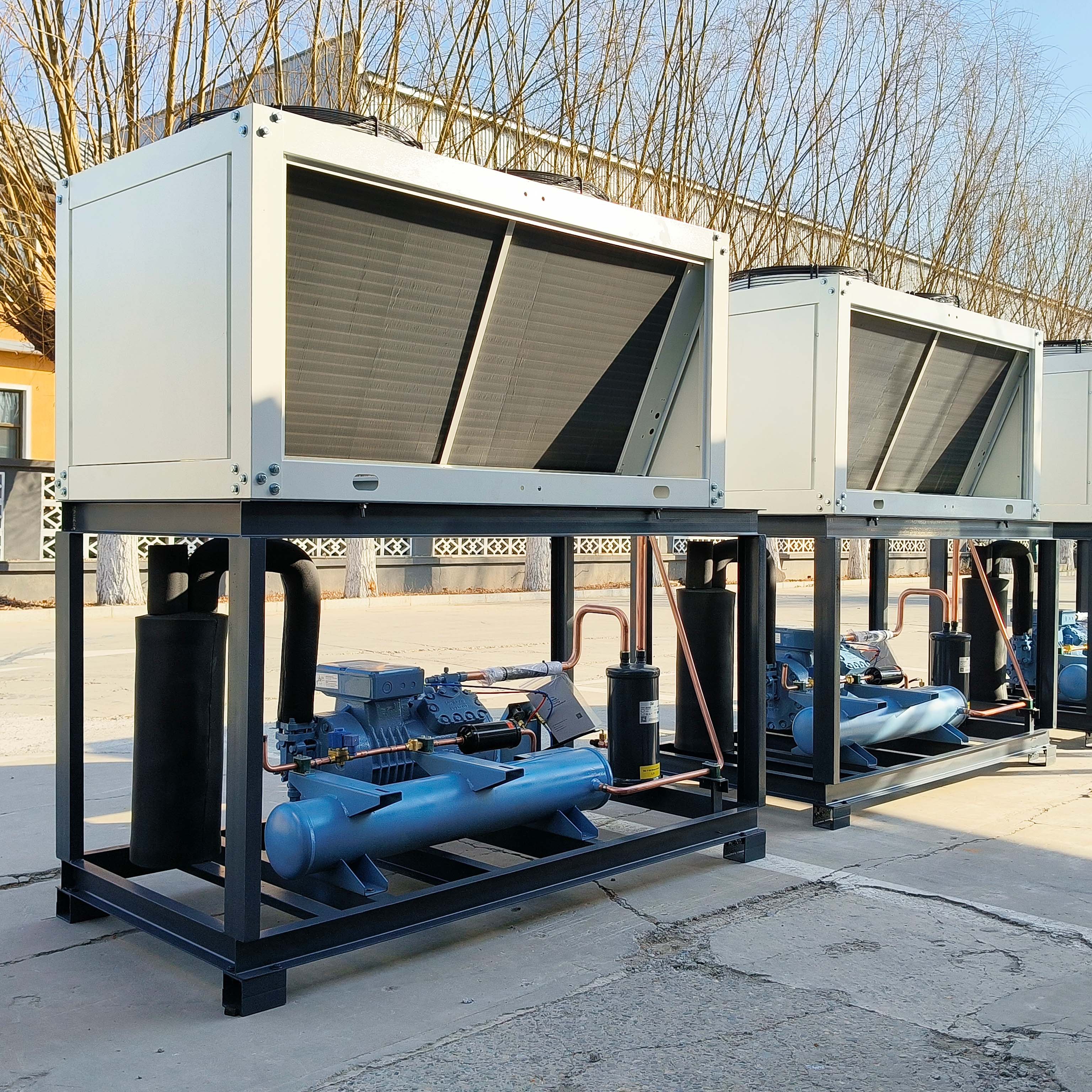 Hot Sale Cold Room Cold Storage High Performance Two Stage RefComp Compressor Air Cooled Condensing Unit