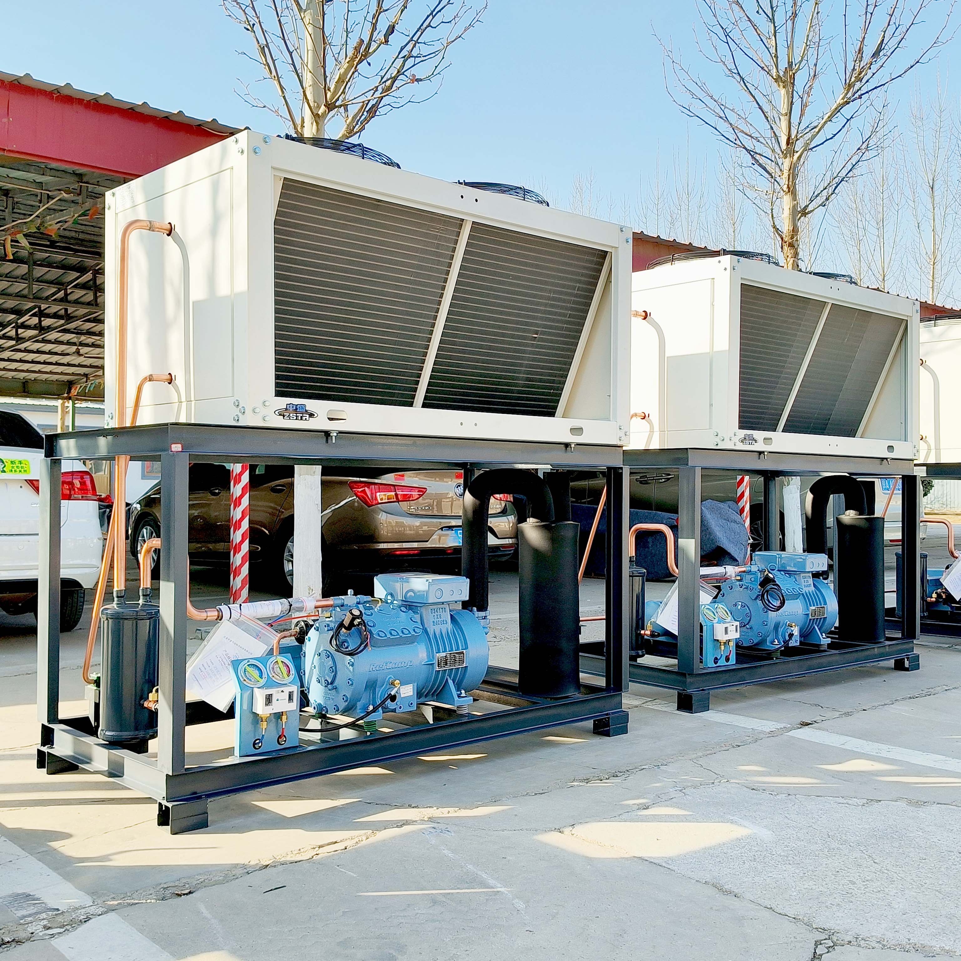 Hot Sale Cold Room Cold Storage High Performance Two Stage RefComp Compressor Air Cooled Condensing Unit