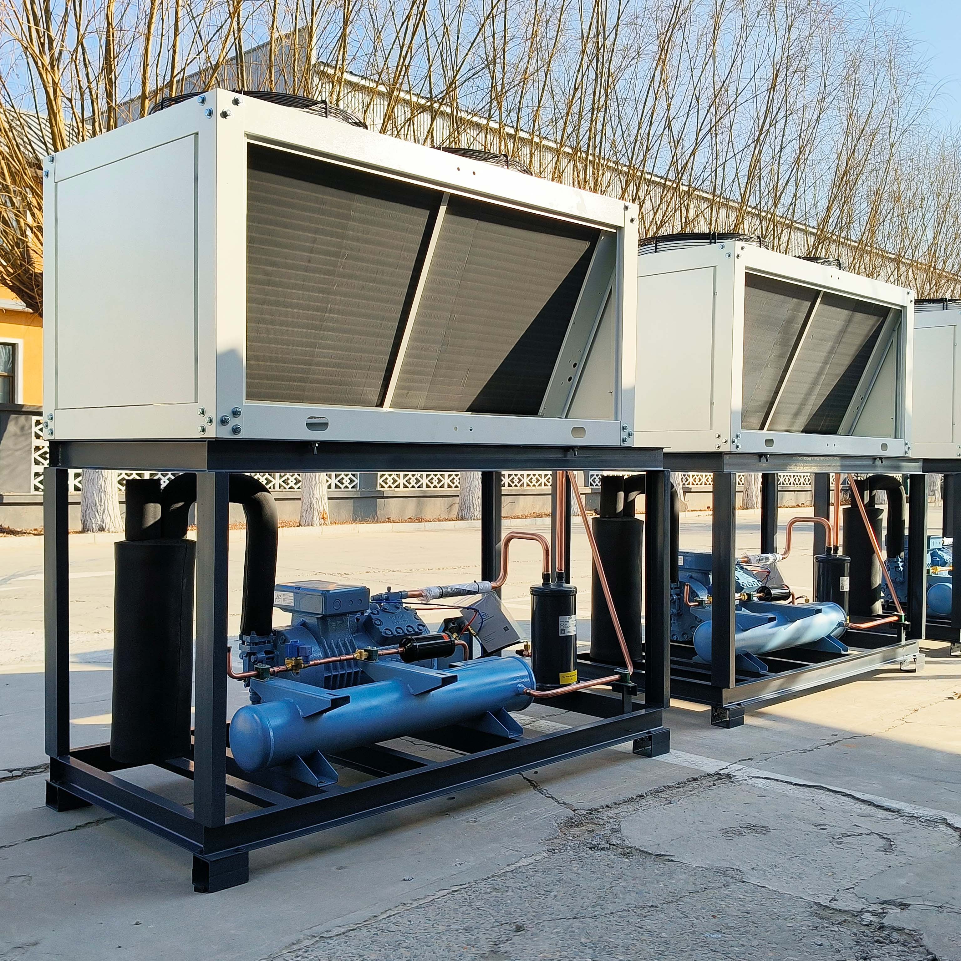 Hot Sale Cold Room Cold Storage High Performance Two Stage RefComp Compressor Air Cooled Condensing Unit