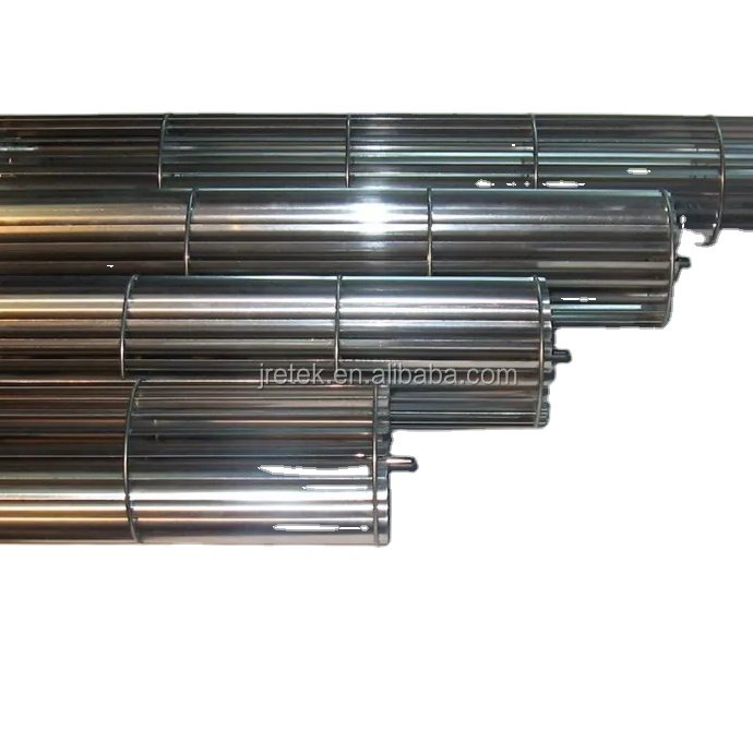 220V AC DC Motor Double Tangential Fan Blower Mini Cross Flow Wall-Mounted Air Conditioner Fan with Aluminum Blades