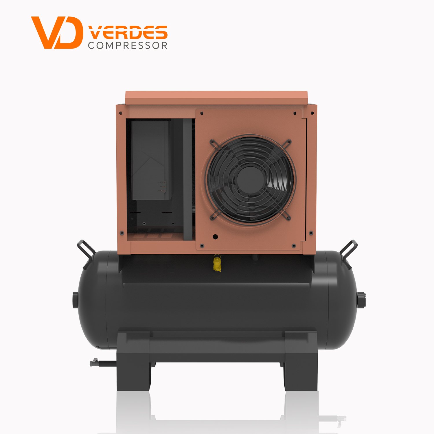 10Hp 7.5Kw 220V Mini Air Compressor Single Phase Screw Air Compressor Household All in One Screw Air Compressor With Tank