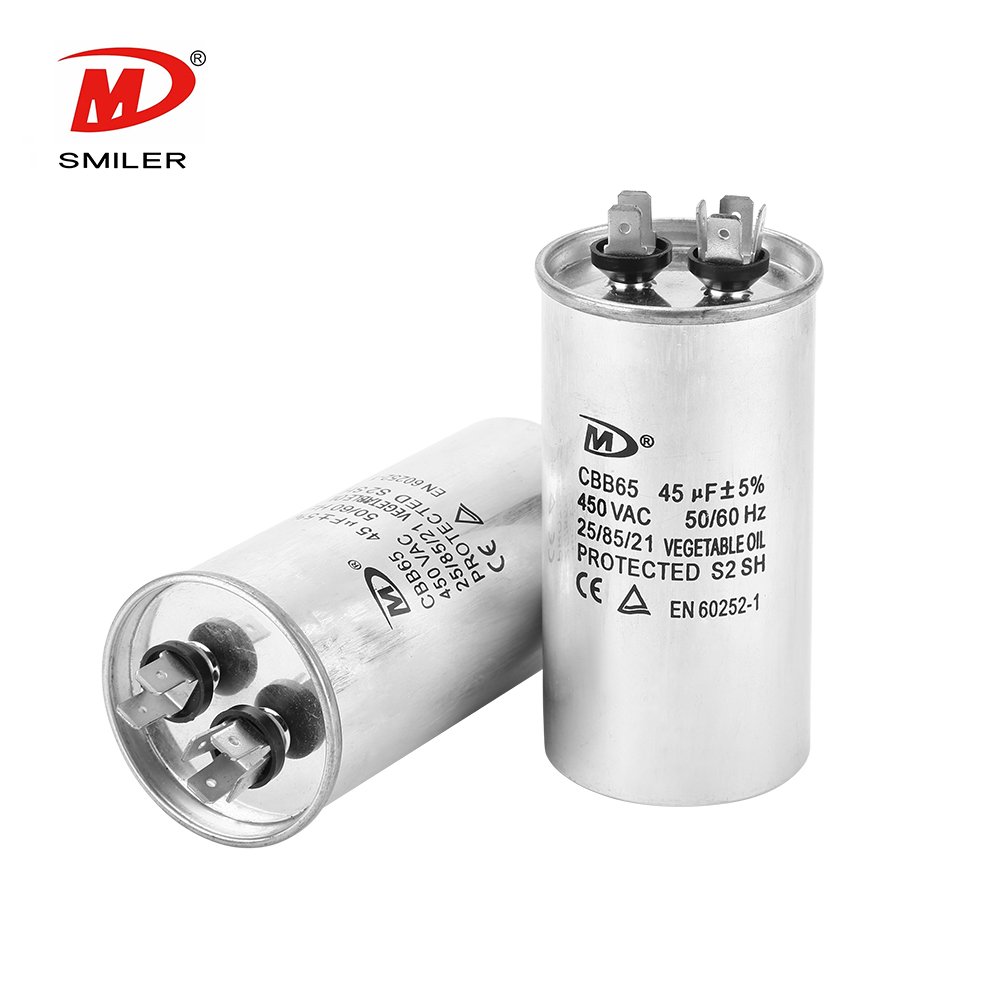 Smiler Manufacture Cbb65 air condition Capacitors Ac Compressor Capacitor Cbb65 Cbb65 Sh Condensador