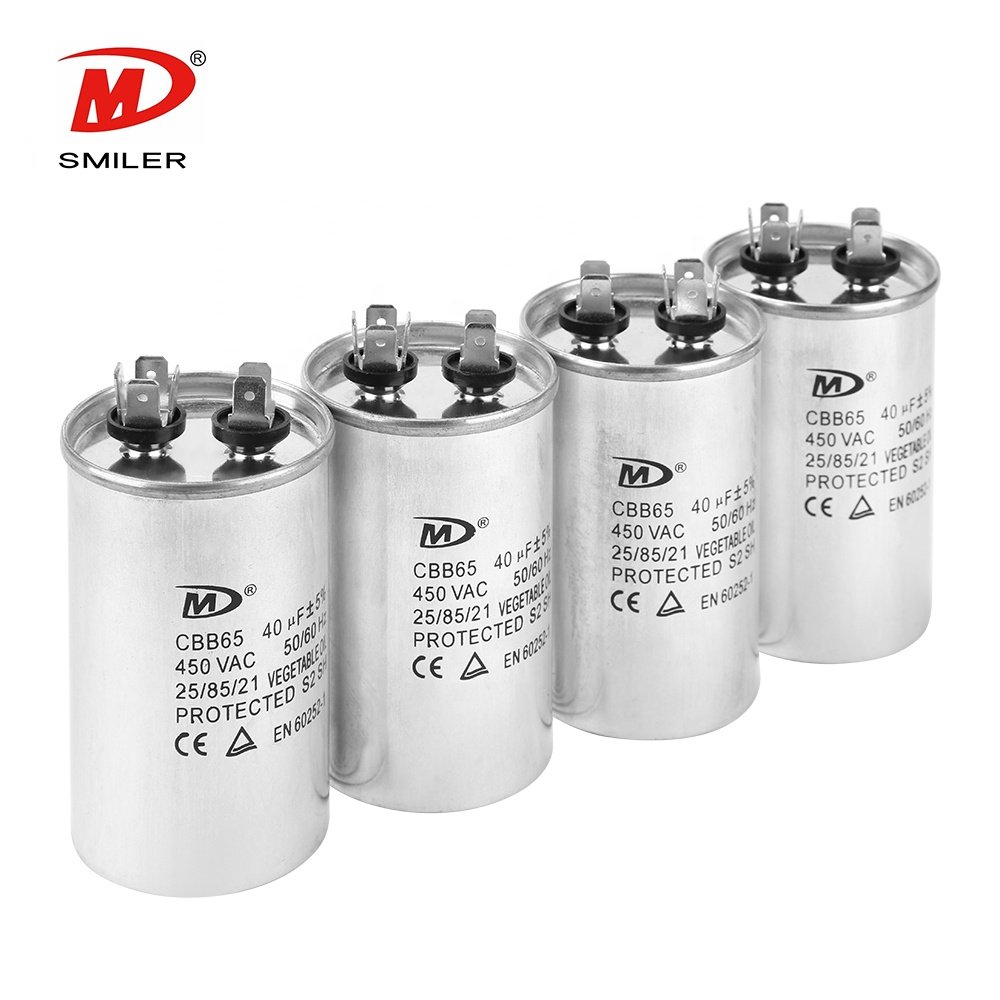 Smiler Manufacture Cbb65 air condition Capacitors Ac Compressor Capacitor Cbb65 Cbb65 Sh Condensador