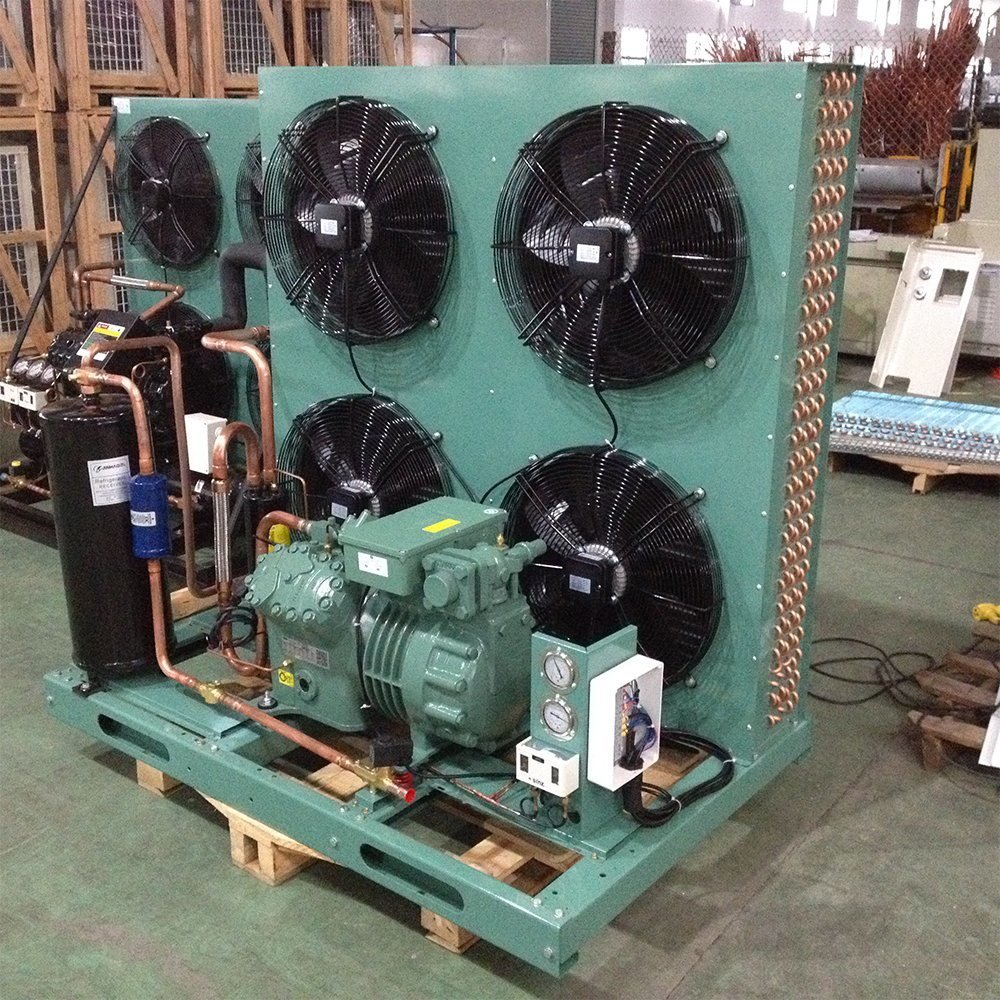 10 Ton Emerson Compressor Condensing Unit Air-Cooled Refrigeration Unit for Cold Room Blast Freezer Restaurants