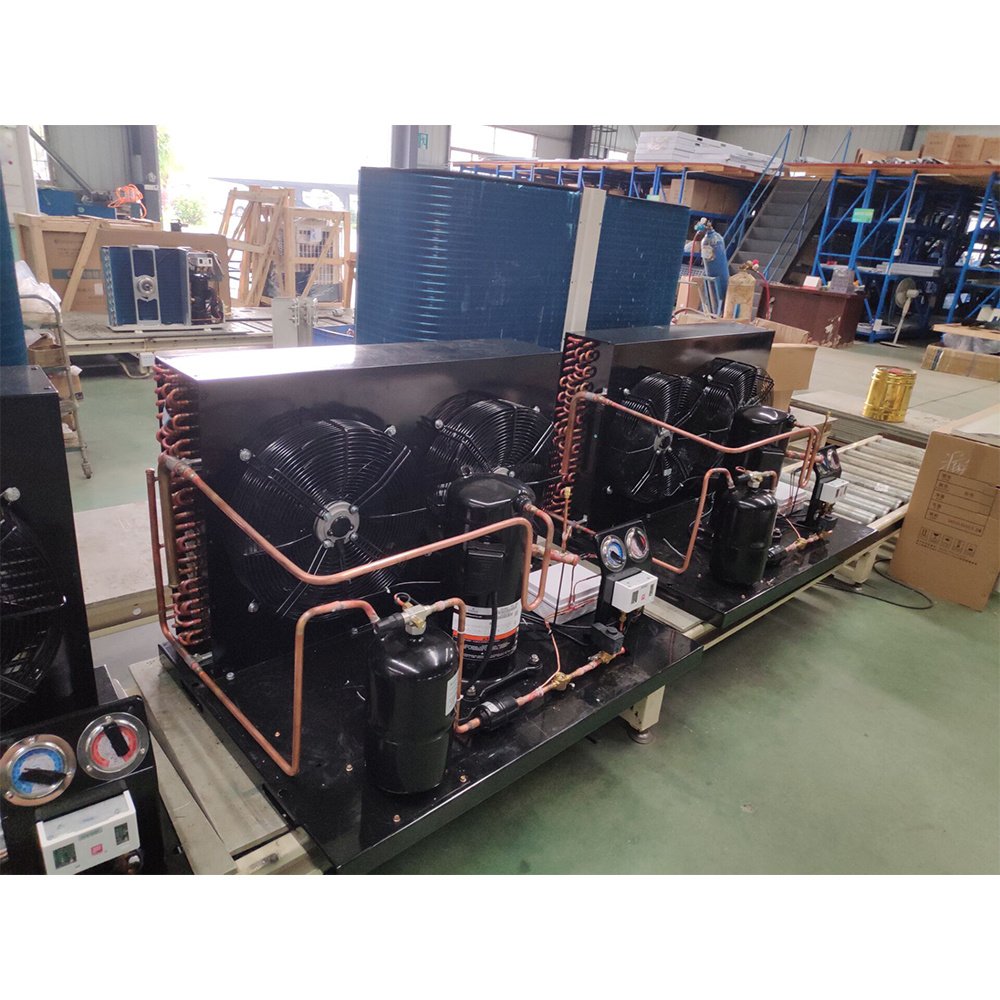 10 Ton Emerson Compressor Condensing Unit Air-Cooled Refrigeration Unit for Cold Room Blast Freezer Restaurants