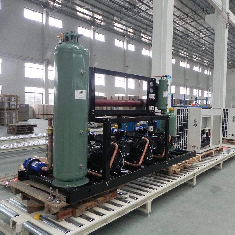 10 Ton Emerson Compressor Condensing Unit Air-Cooled Refrigeration Unit for Cold Room Blast Freezer Restaurants