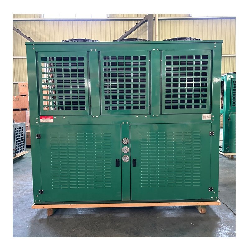 Factory Price 25hp 30hp Air-cooled Condenser Unit Evaporative R404a Condensing Unit Refrigeration Walk-in Freezer