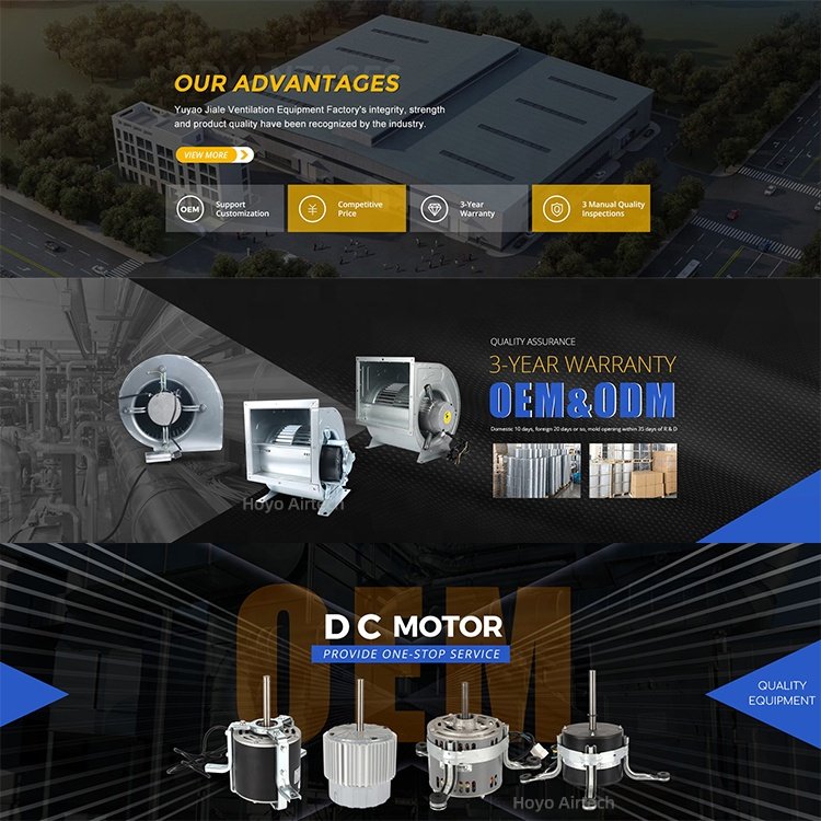 High Reliable EC Motor Direct Driven Forward Curved Centrifugal Fan Commercial Blower 115V 230V Ball Brushless ECM 1 HP