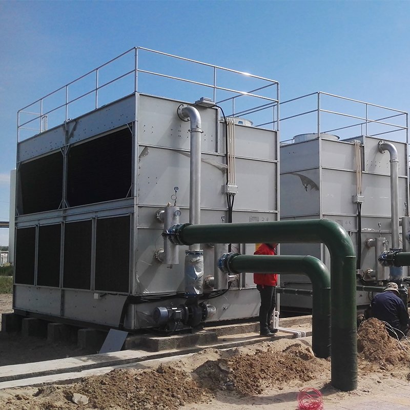 OEM Tons Customized Size Industrial Plant Machine Cooling Equipment Cross Flow Closed Cooling Tower