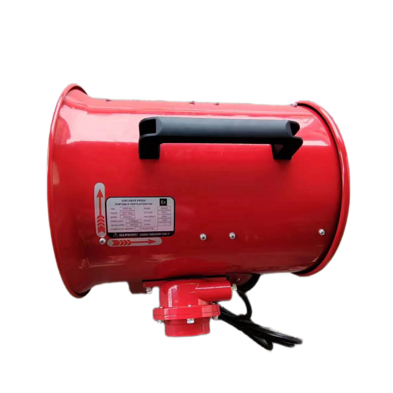 Flame-proof Axial Fan 16inch Explosion Proof Ventilation Flow Fan With Flexible Air Duct Hazardous-location Industrial Fan