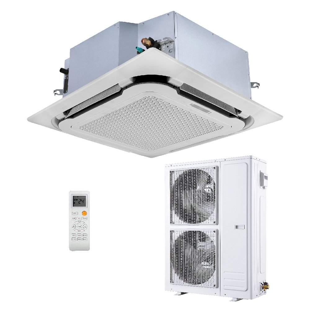 Commercial Industrial 24000 to 60000 Btu Air Conditioning System Terminal Air Supply 4 Way Ceiling Cassette air Conditioner