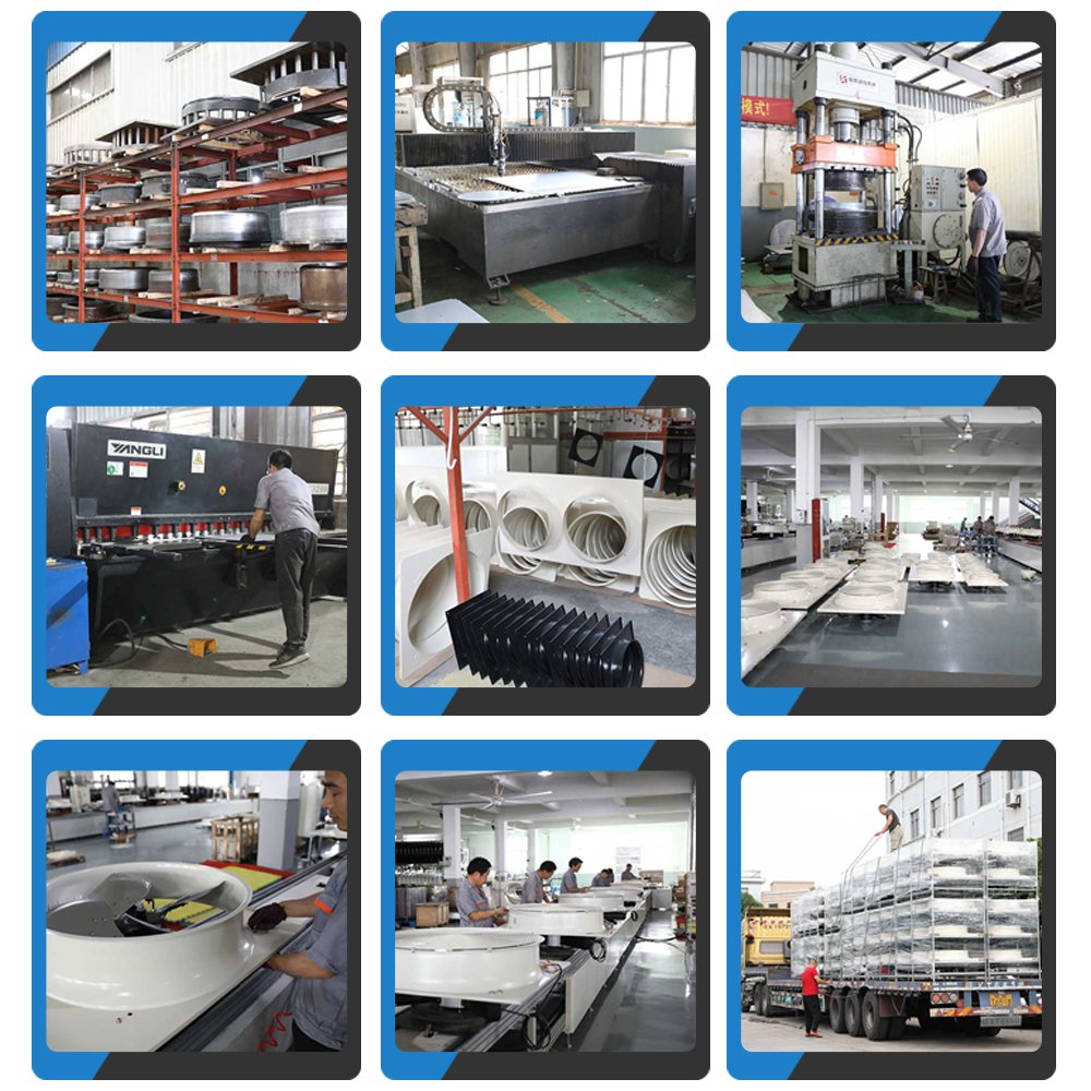 Sanxin Factory OEM Custom Low Noise High Speed 6 Blades Industrial Fan Blade for Axial Fan Blower