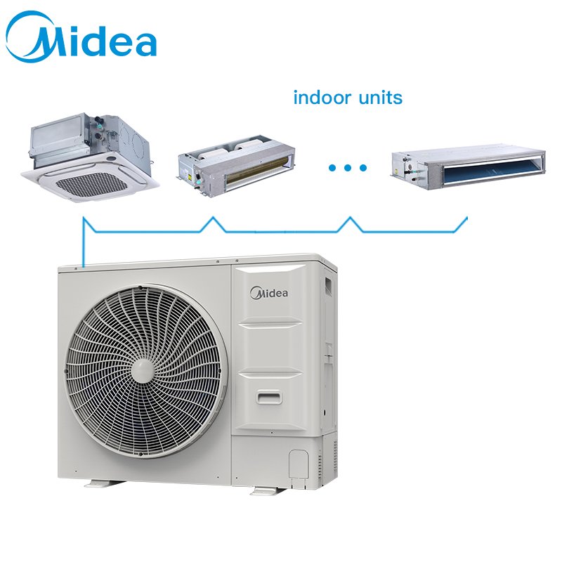Midea V8 Mini Long Distance Air Delivery 52000btu Condensing Unit Aires Ac air Conditioner Inverter for Apartments