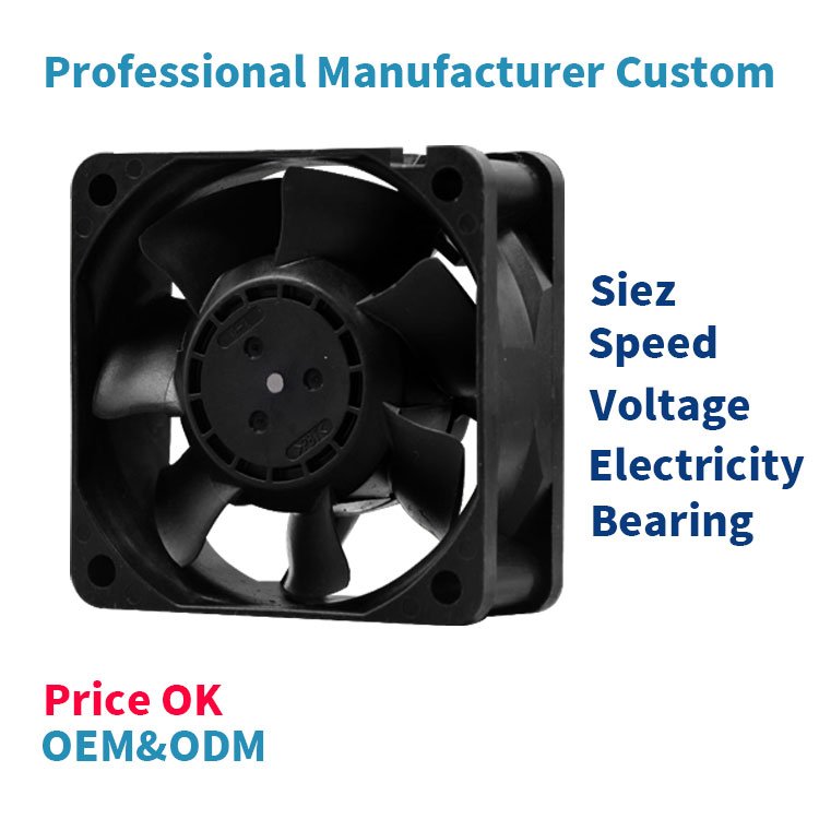 Manufacturer Custom Professional High Speed Brushless Fans DC 12v 24v 48Volt Axial Flow Cooling Fan