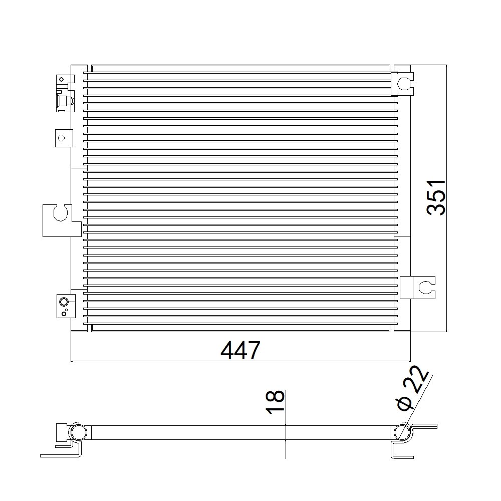 Aftermarket Car Auto Air Conditioning System Auto AC Condenser FOR HYUNDAI ATOZ SANTRO 95 OEM 9760605500