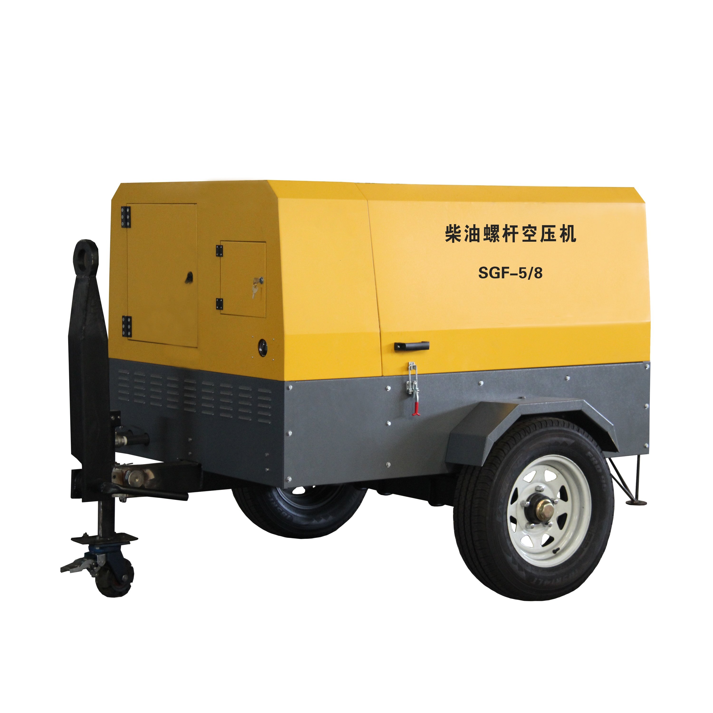 CE Compressor 375 Cmf Diesel Engine Powered Mobile Air Compressor Diesel Compressor for Construction Work