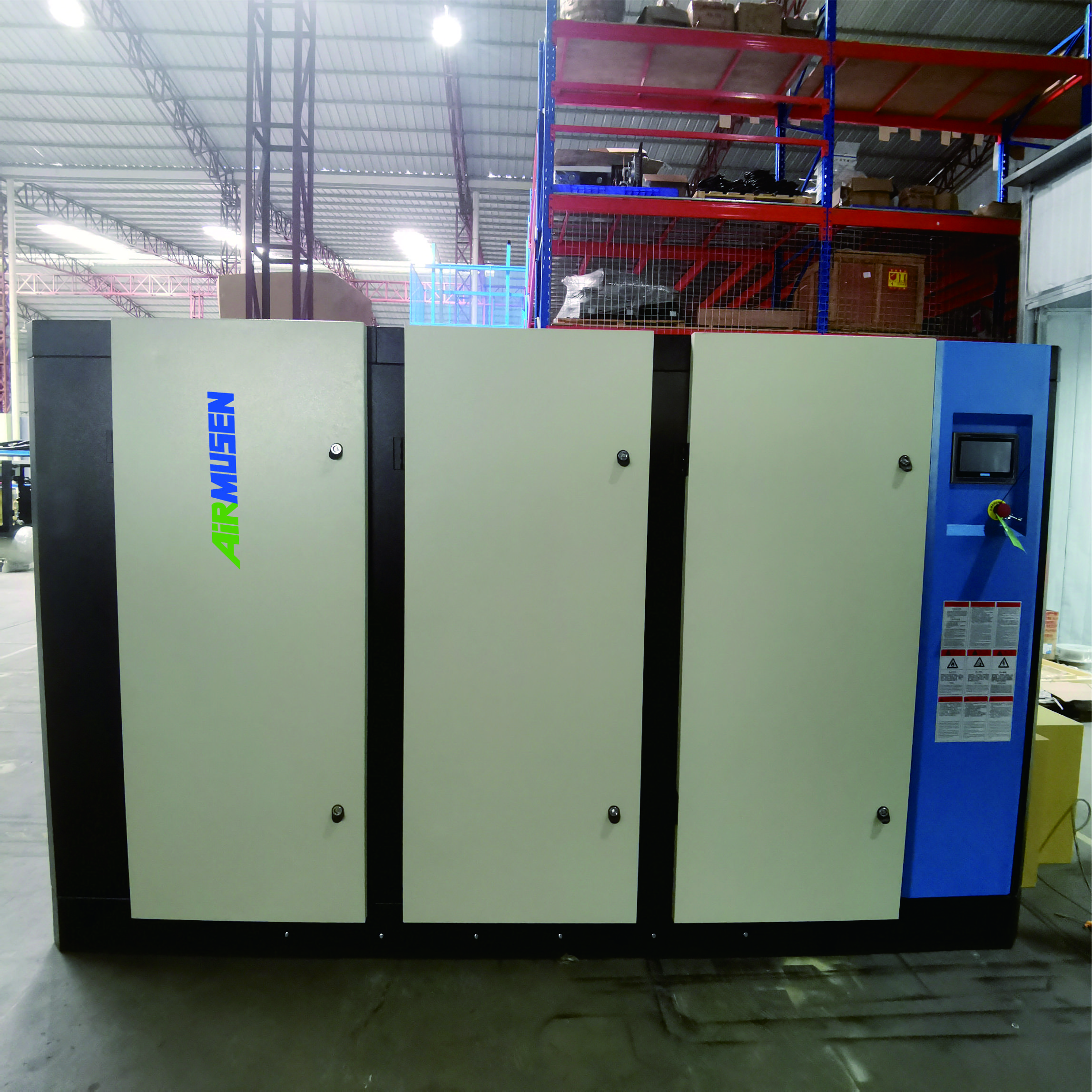 Medium/high Pressure Efficient Low Noise Two Stage Screw air Compressor 55/37/75 kw 50/75/100 hp 6/7/8/10/13/16 bar