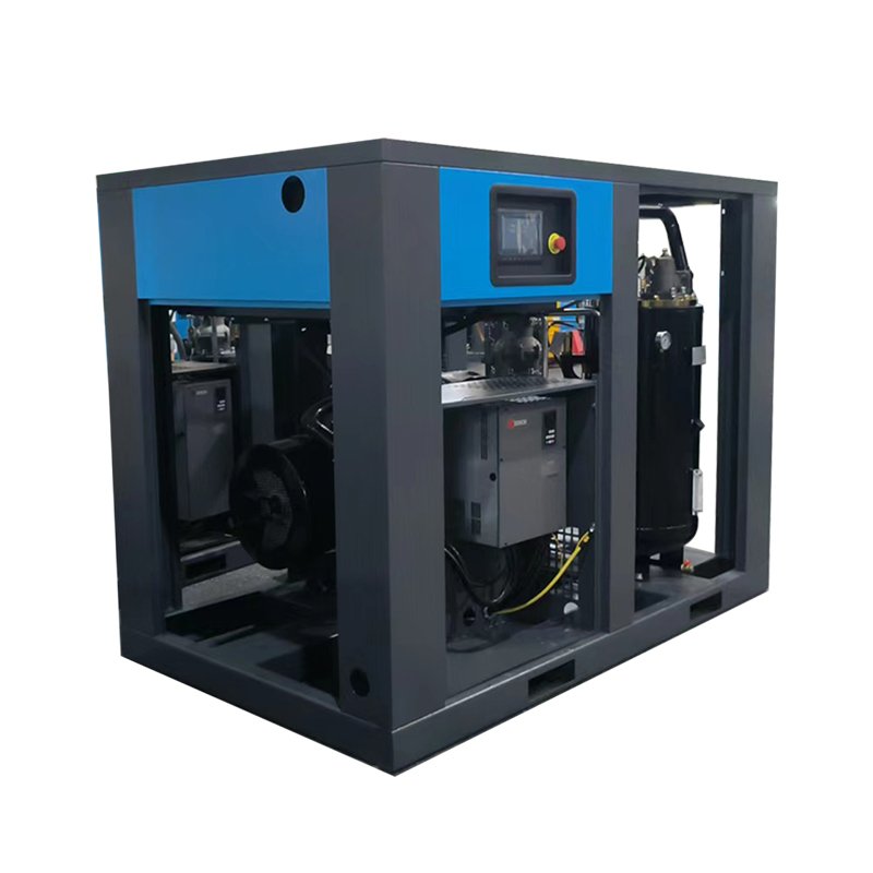 Industrial 7.5kw 10hp VSD Screw Air Compressor 380v 8bar/12bar Stationary Configuration Air Cooled CE Gas Including Motor