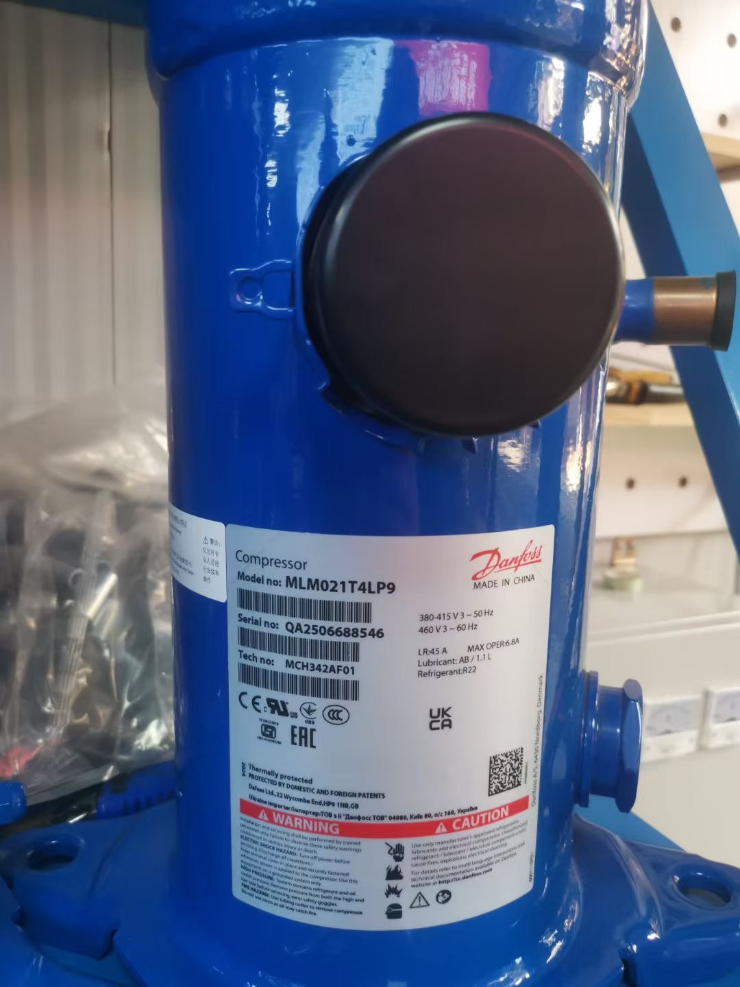 Compressor Unit Copeland Compressor Scroll Hermetic Air Cooled Condensing Unit Refrigeration Cold Storage Room