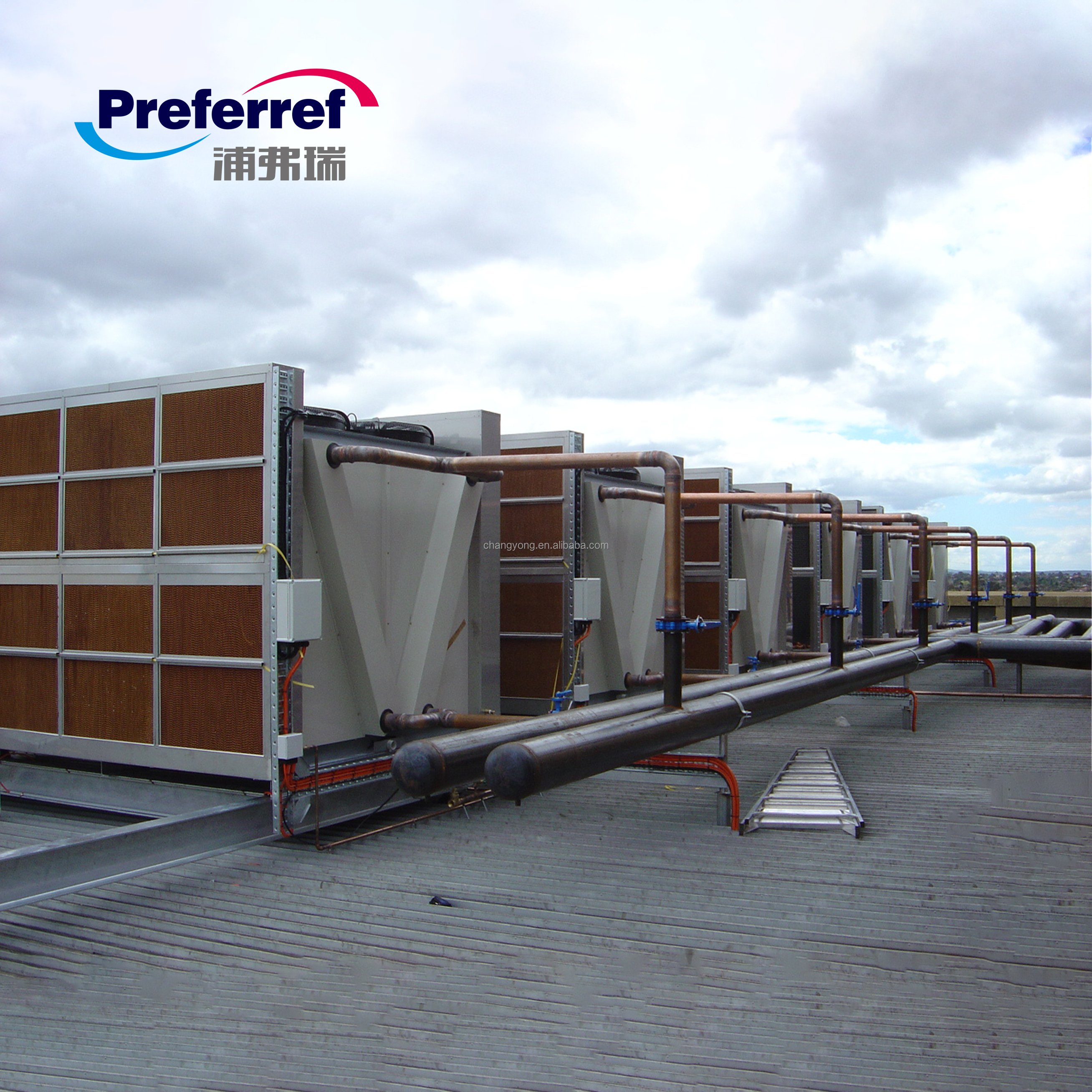 2025 New Product Heating Fd Evfc16c Closed Circuit Fluid Cooler Fin Tube Type Air to Water Heat Exchanger