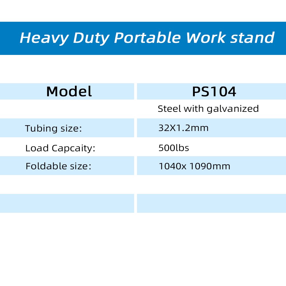 PS104 Portable Panel Repair Work Stand Folding Door Paint Stand Adjustable Windshield Stand