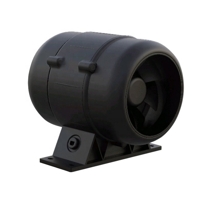NUSSUN Plastic 4 5 Inch Inline Duct HVAC Silent Booster Waterproof EC Motor Ventilation Exhaust Fan