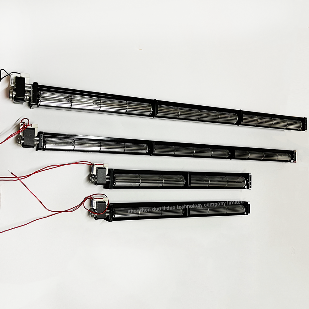 Aluminum Oven Convection Fan Motor / Large air Volume Mute Balanced Ac 220v Cross Flow Fan for Display Racks