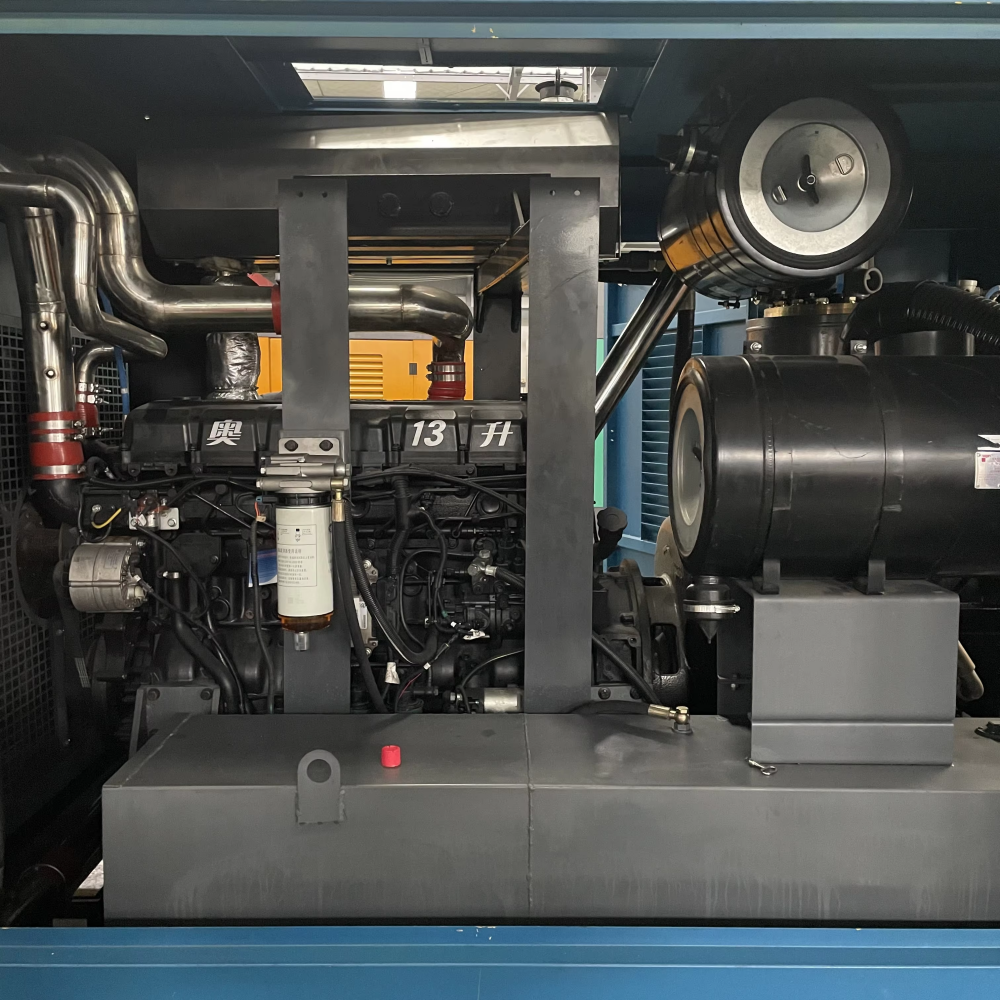 High Quality Custom 1200cfm Direct Screw Industrial Air Compressor 35bar Diesel Engine Air Compressor