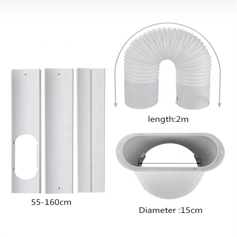 AC Exhaust Hose Seal Panels Set Ac Accessories Air Conditioner Sealing Plate Vent Unit Portable Air Conditioning Window Kit