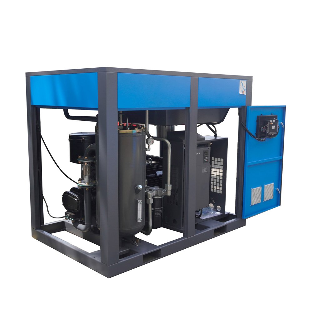 High Pressure 12 Bar Industrial Air Compressor 75 kw 100 HP Energy Saving Screw Air Compressor with Inverter