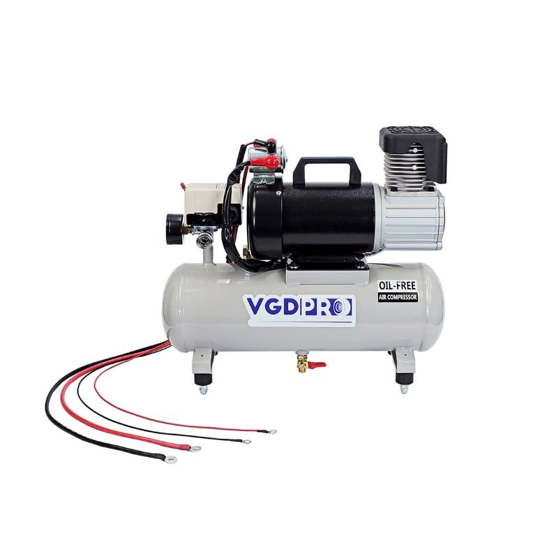 Portable 12V Air Compressor 8L Tank High Efficiency Long Duty Cycle Auto Cut Piston Oil-Free Industrial Weatherproof Compressor