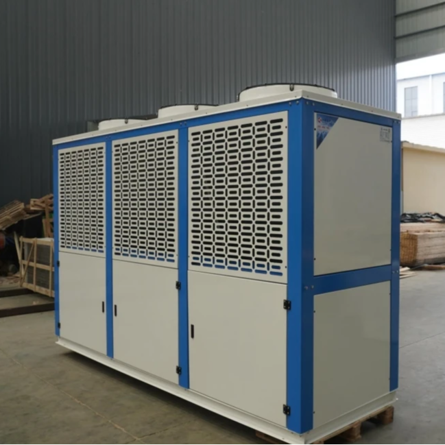 Quality 30hp FNVB Hermetic Condensing Unit Air Cooled Fan Cooling Condenser -30℃ Seafood Dumpling Blast Freezer Refrigeration