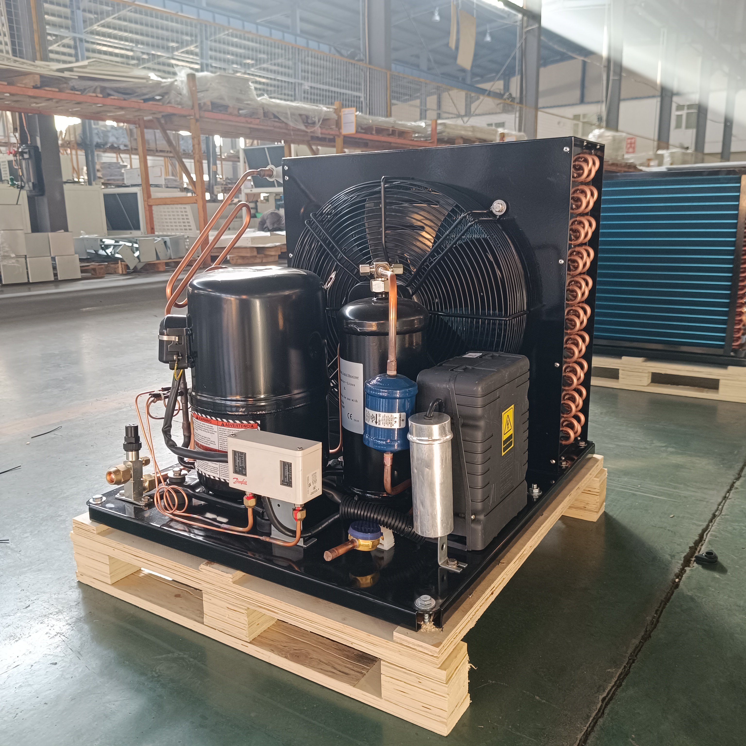 Long-Lasting Air-Cooled Condensing Unit Copeland Energy Saving for Fruit Vegetable Meat Refrigerators Beautiful Appearance
