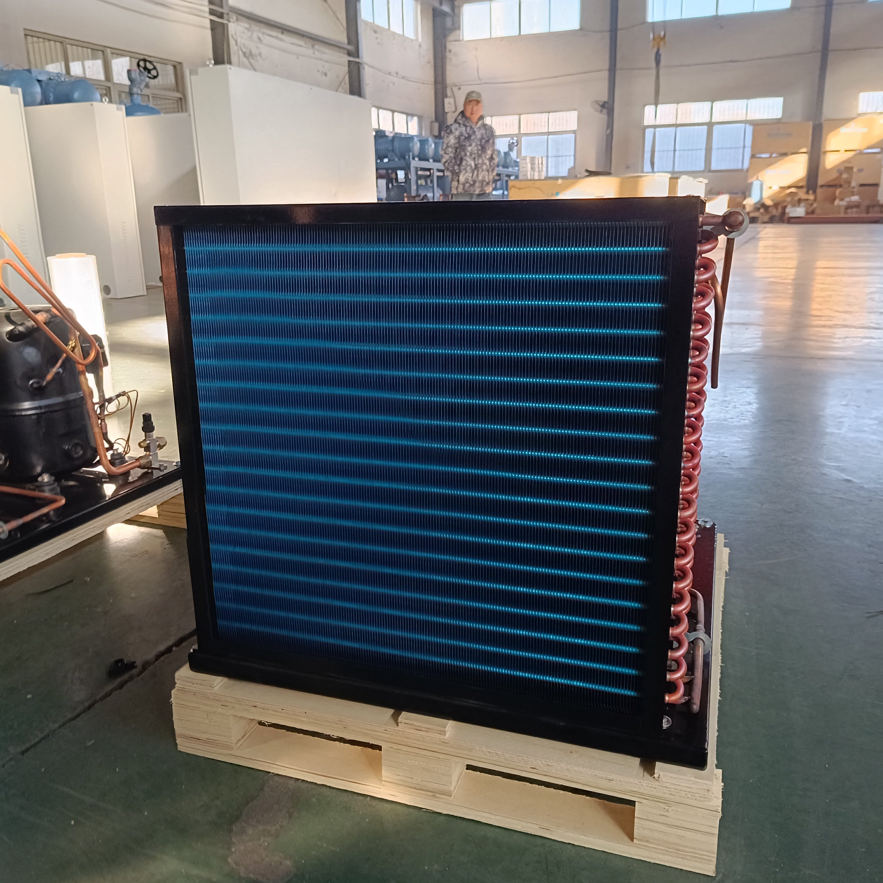 Long-Lasting Air-Cooled Condensing Unit Copeland Energy Saving for Fruit Vegetable Meat Refrigerators Beautiful Appearance