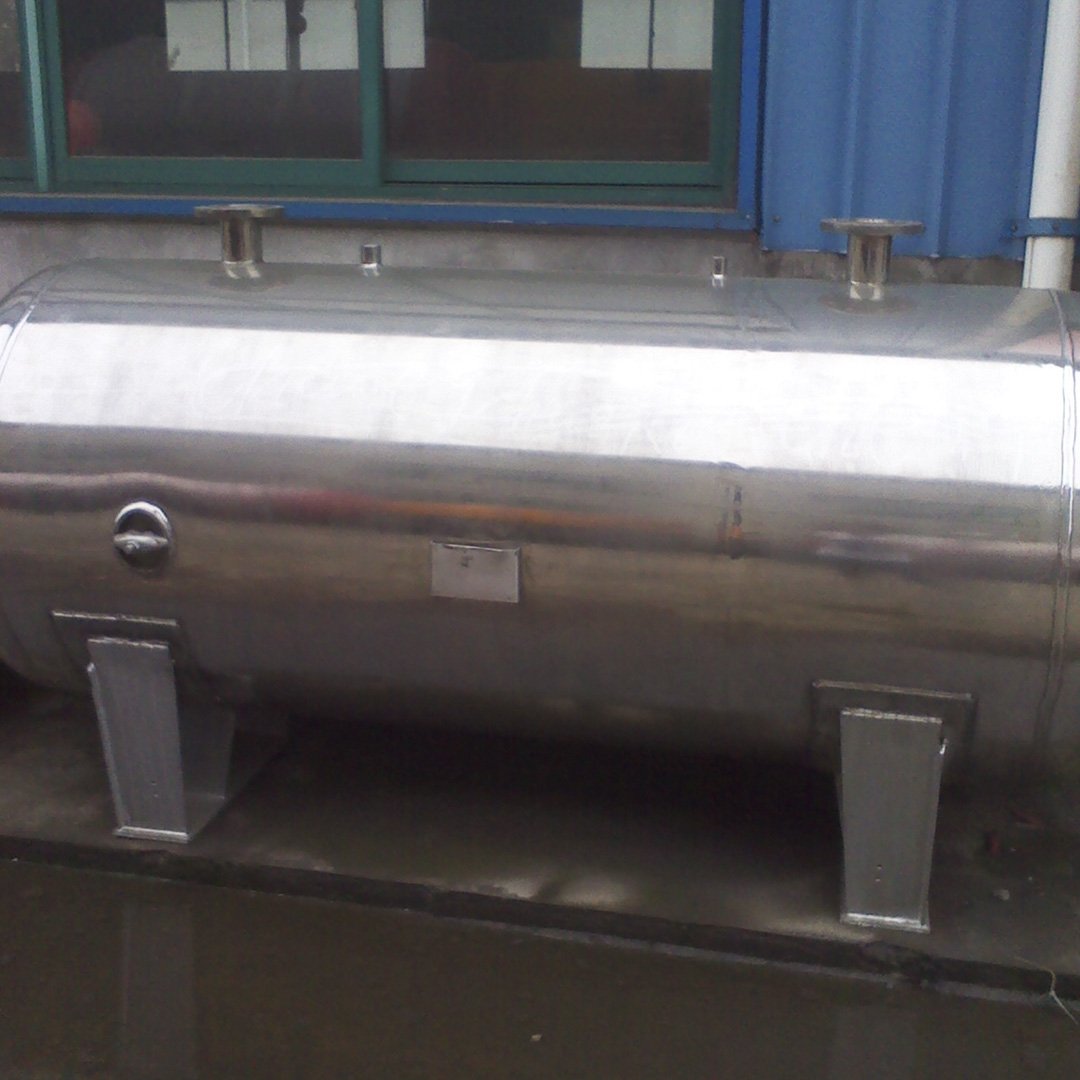 ZHTV Tank Horizontal Type 25L/50L/ 80L/ 100L Working Pressure Air Steam N2 O2 Water Easier to Move Air Tank