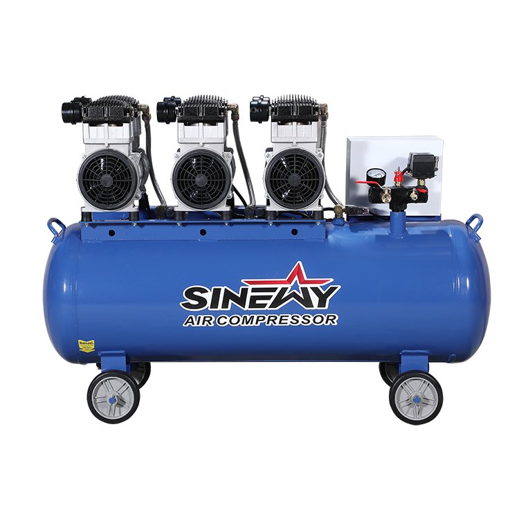 Compresseur Dair Commercial 100 Liter Silent Dental Air Compressors Oil Free Compressor for Painting