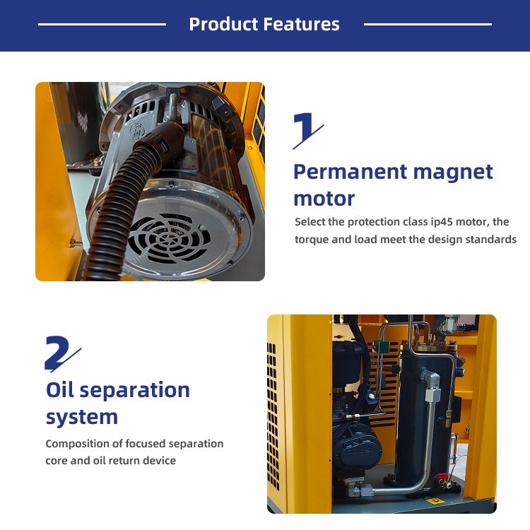 Factory Price Screw Compressor air Intelligent 7.5kw Inverter air Compressor