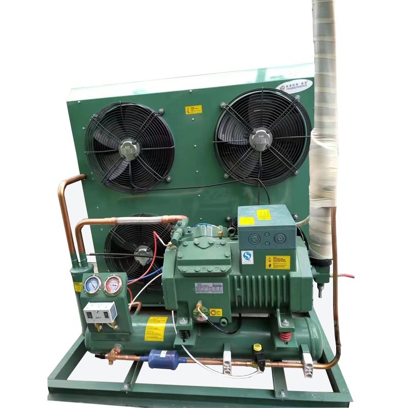 5/6/8/10/12Hp Medium Refrigeration Unit Air Cooled Open Type Cold Storage Compressor Condensing Unit