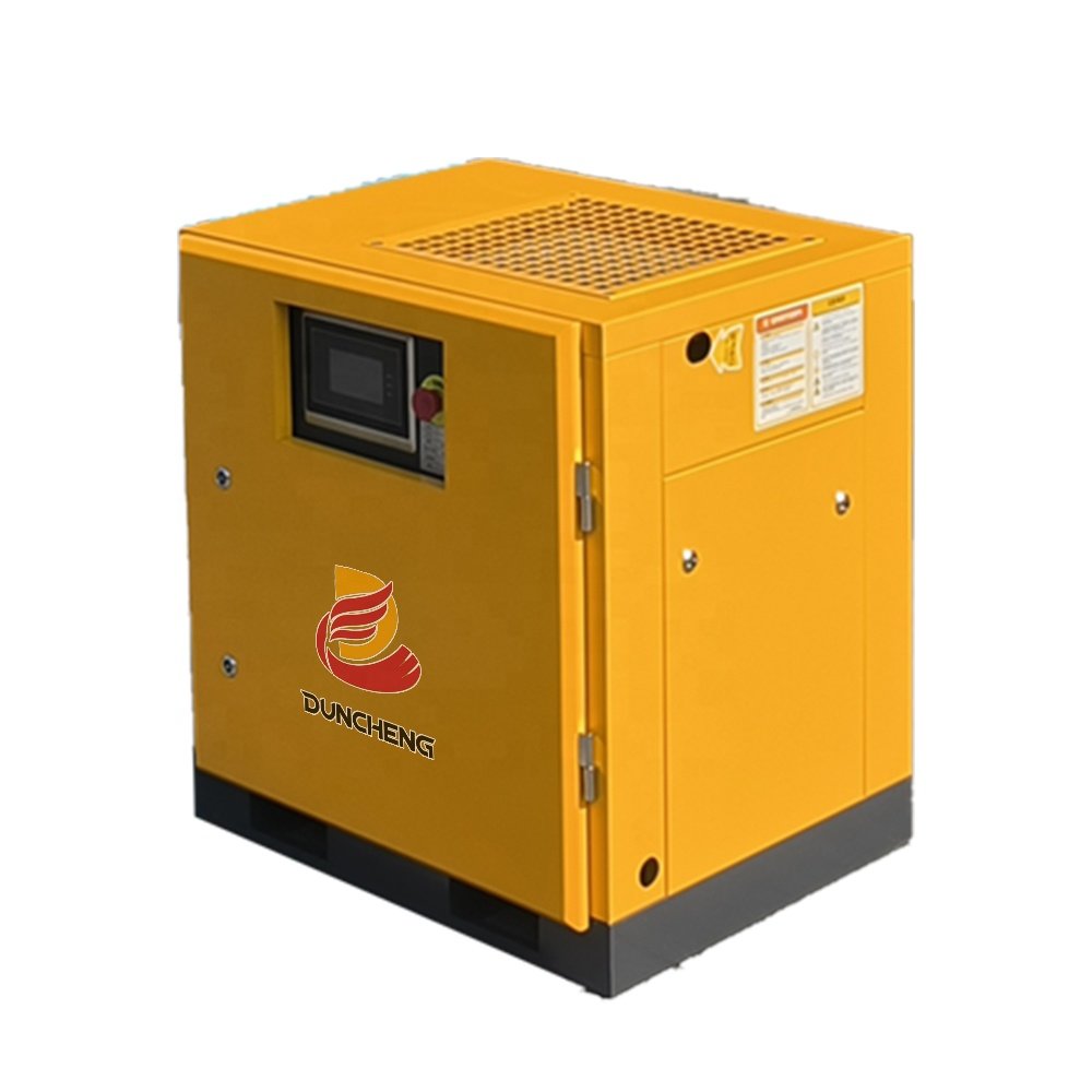 10hp 7.5kw 15kw Feed Processing Machines Screw Rotary Silent Industrial air Compressor 380V Gas Powered with Core Motor Control